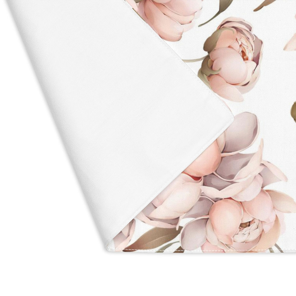 Thumbnail: Peony Bliss (on white)  Placemat