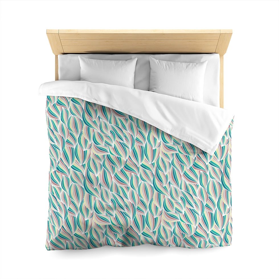 Thumbnail: Waves Microfiber Duvet Cover