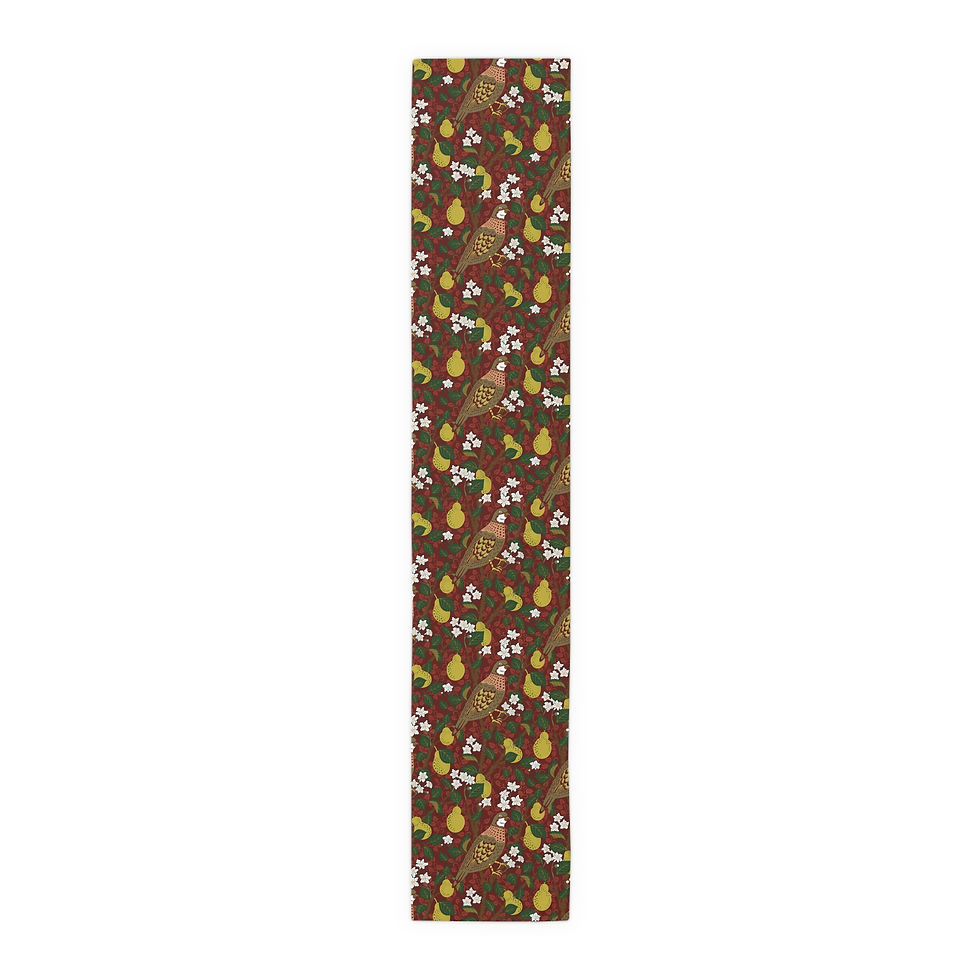 Thumbnail: Partridge in a Pear Tree Table Runner 