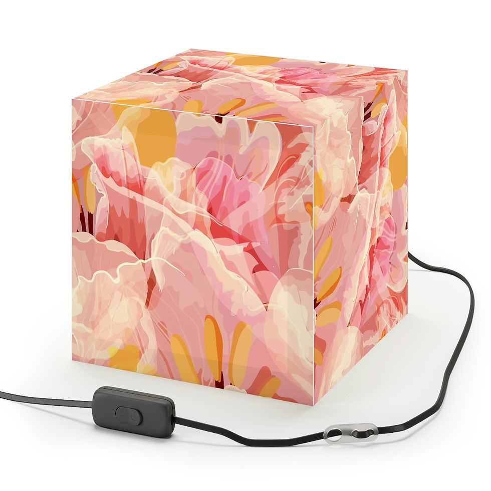 Thumbnail: Beautiful Watercolor Irises Light Cube Lamp