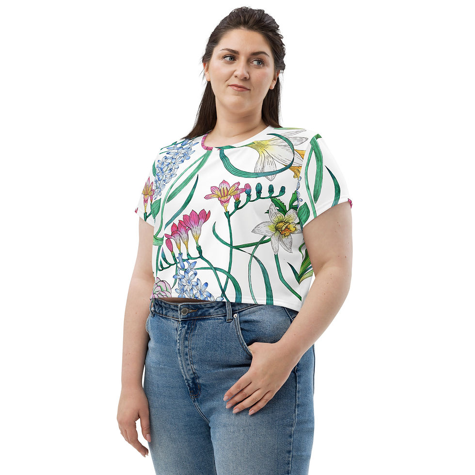 Thumbnail: Botanica Print Crop Tee