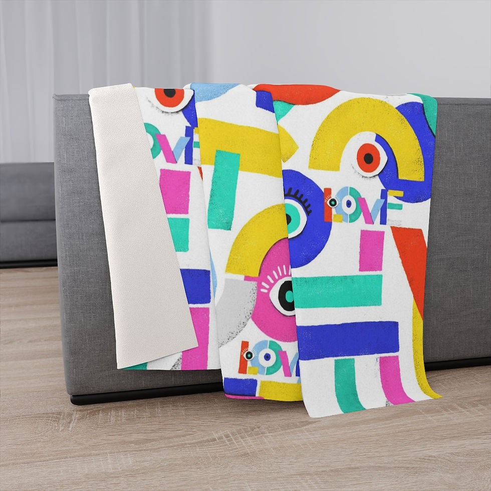 Thumbnail: Shapes of Color Sherpa Blanket
