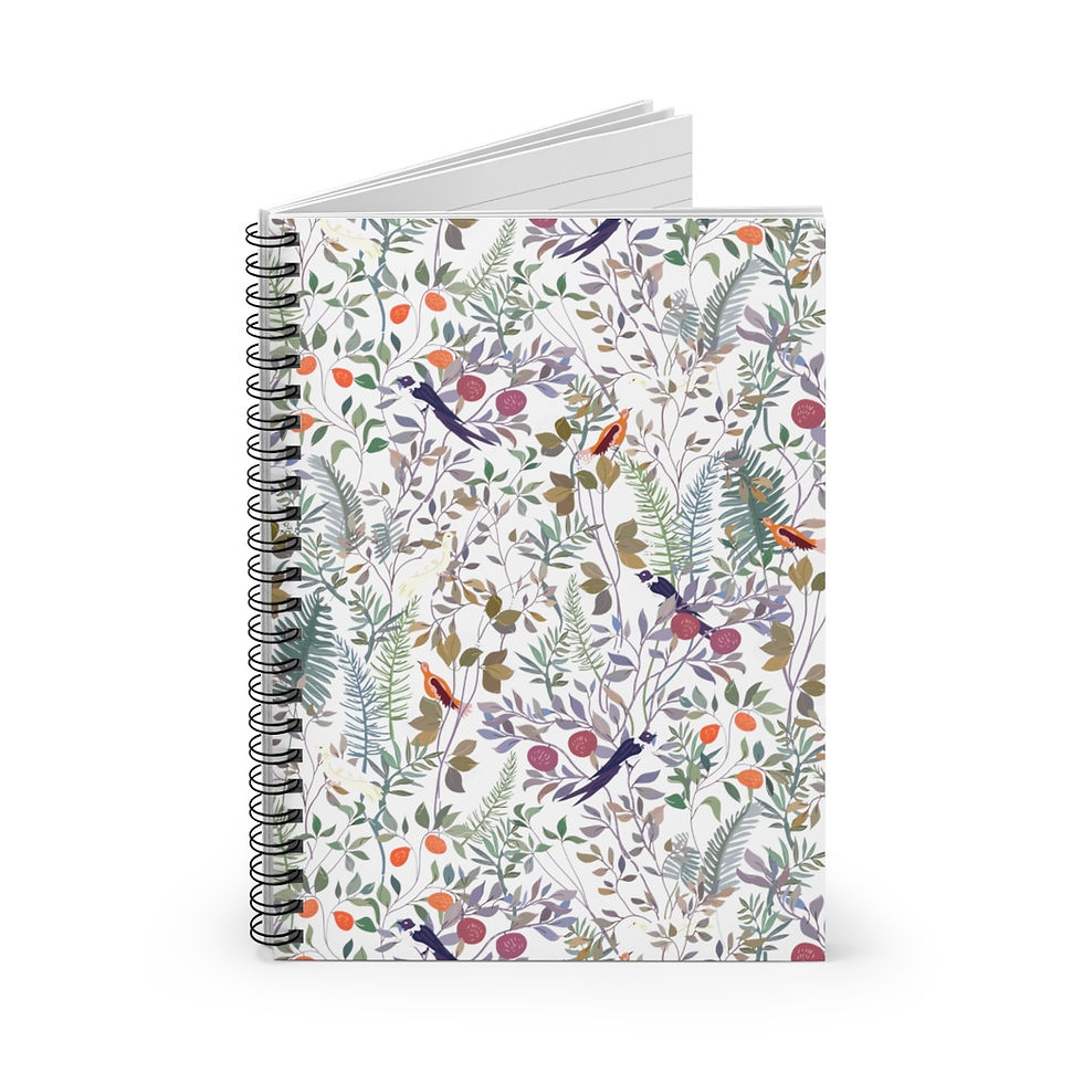 Thumbnail: Melodic Garden Spiral Notebook - Ruled Line