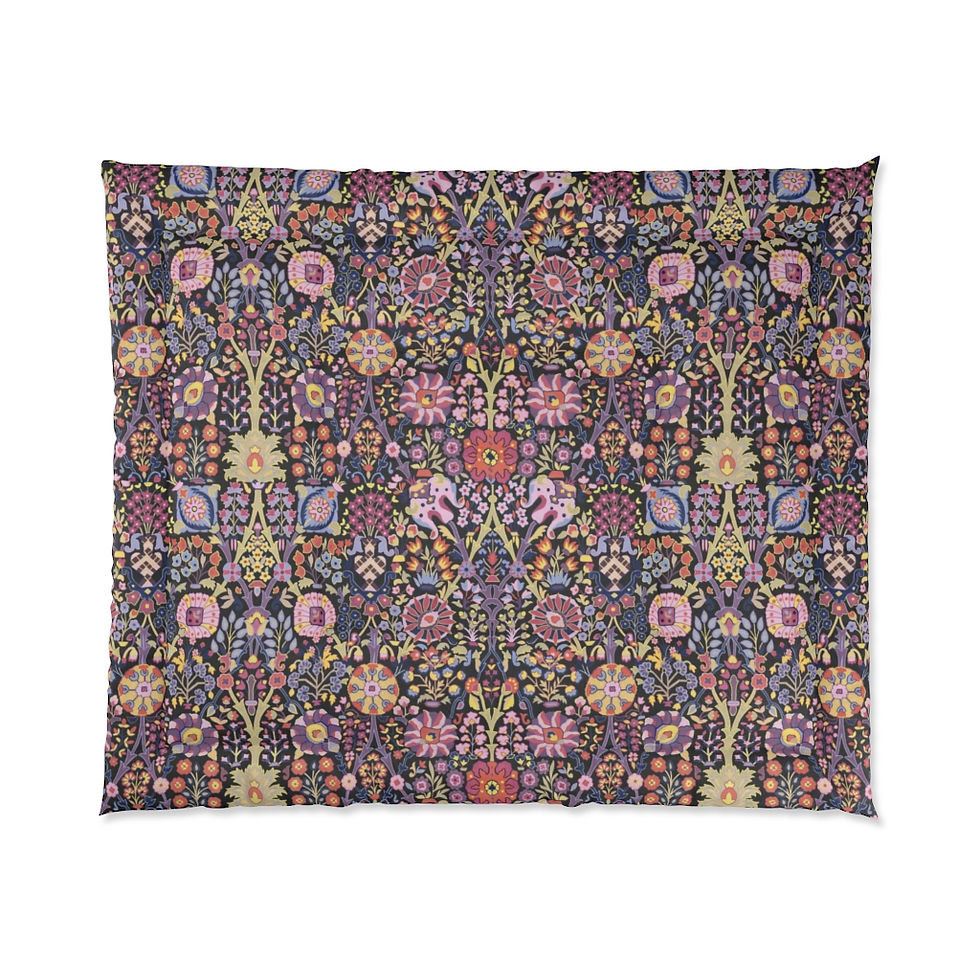 Thumbnail: Kilim Modern East Indian (DARK) Comforter