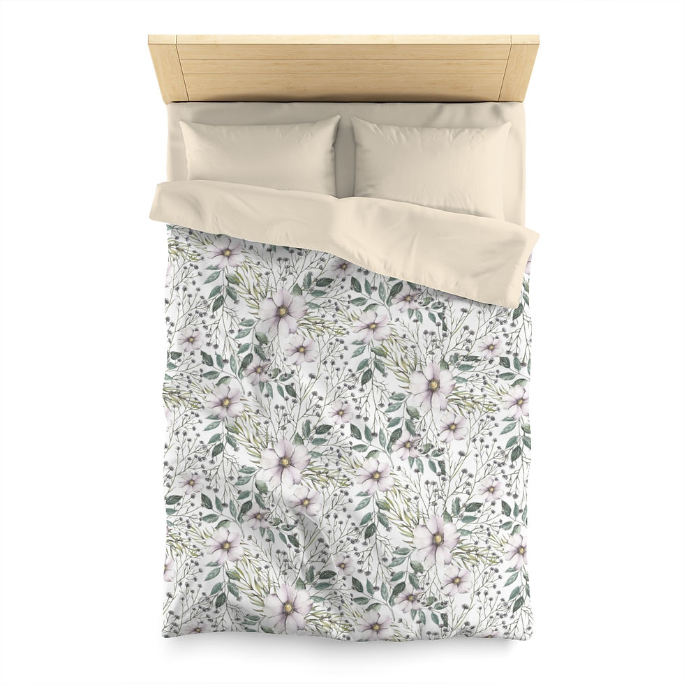 Thumbnail: Wedding Garden Microfiber Duvet Cover