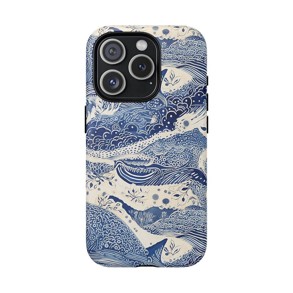 Thumbnail: Phone Case — Blue Ocean Waves Magnetic Tough Case