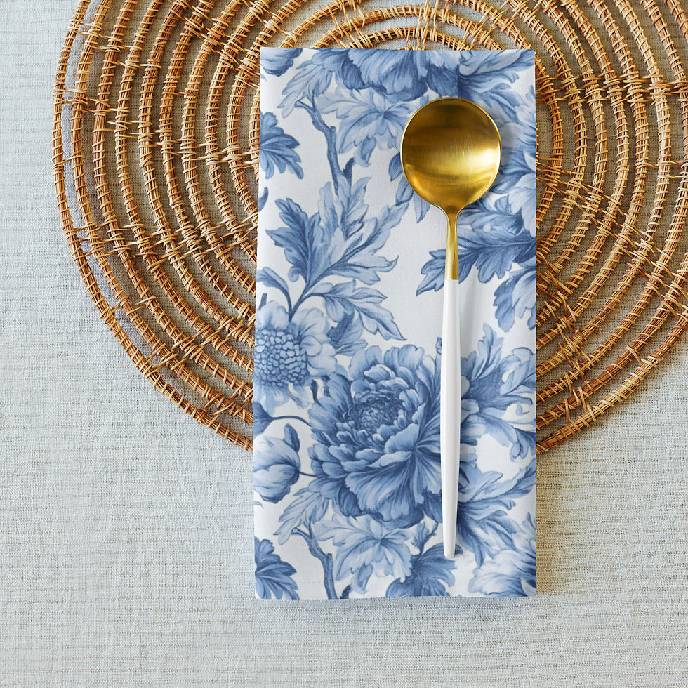 Thumbnail: Toile de Jouy Cloth napkin set