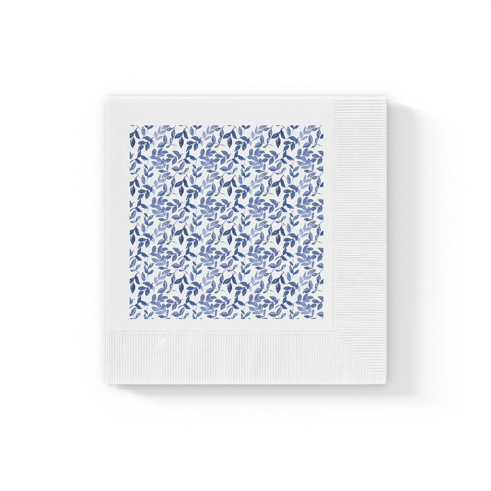 Thumbnail: Beatrice White Coined Disposable  Napkins