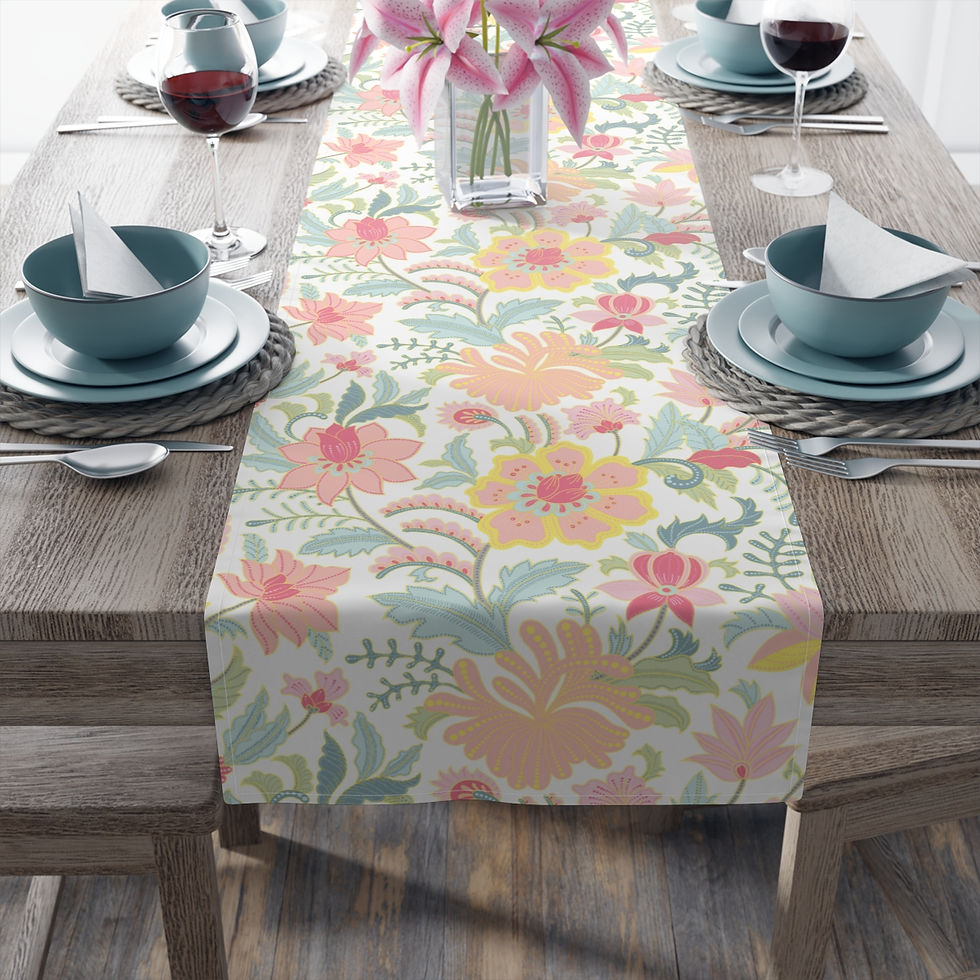Batik Table Runner (Cotton, Poly)