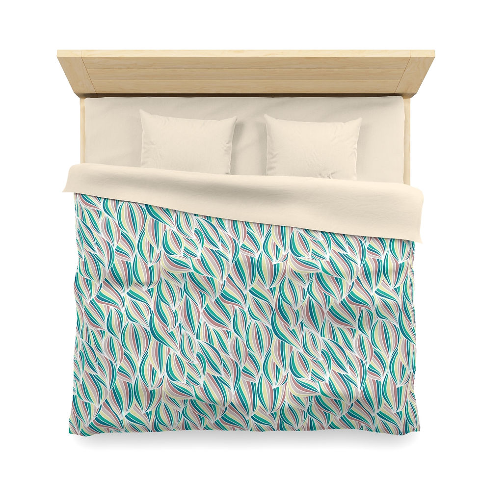 Thumbnail: Waves Microfiber Duvet Cover