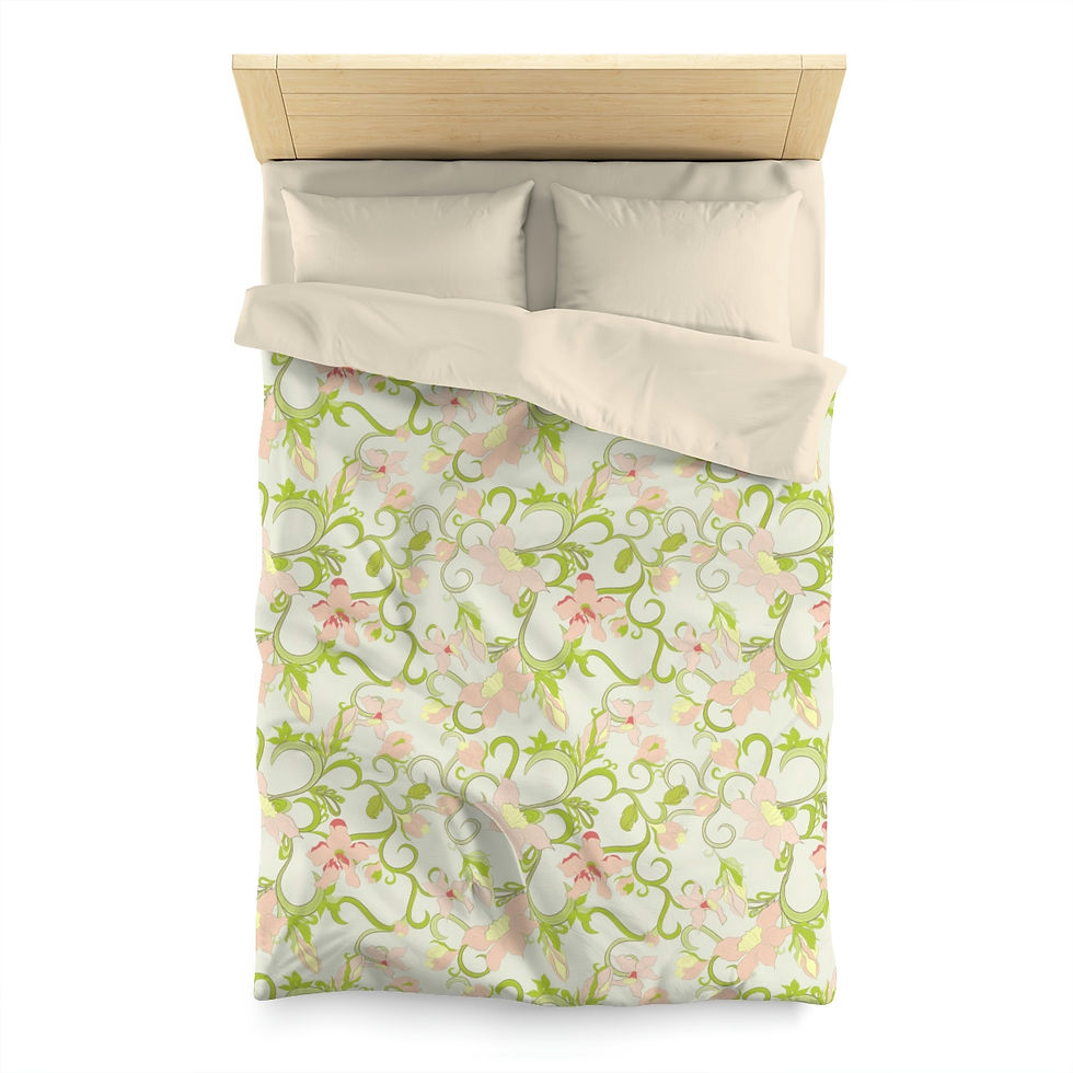 Thumbnail: Peach Love Microfiber Duvet Cover