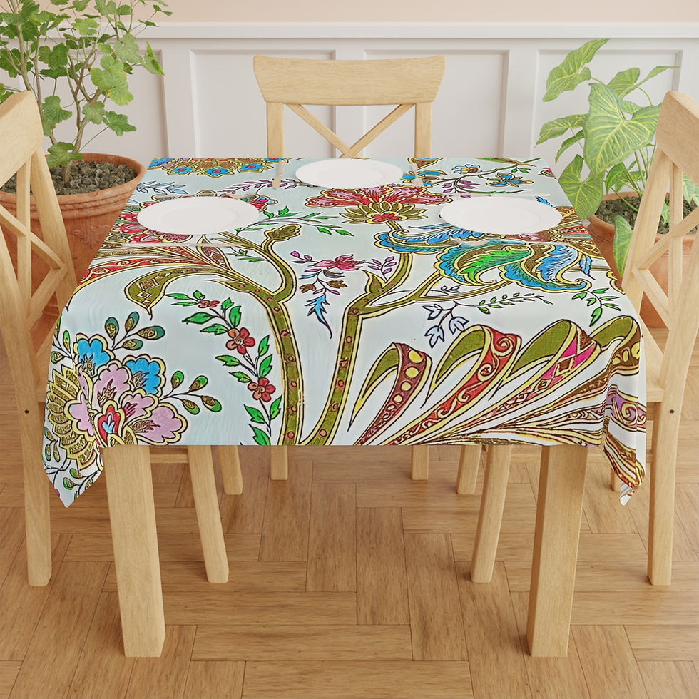 Thumbnail: Renaissance Vibrant Floral Tablecloth 