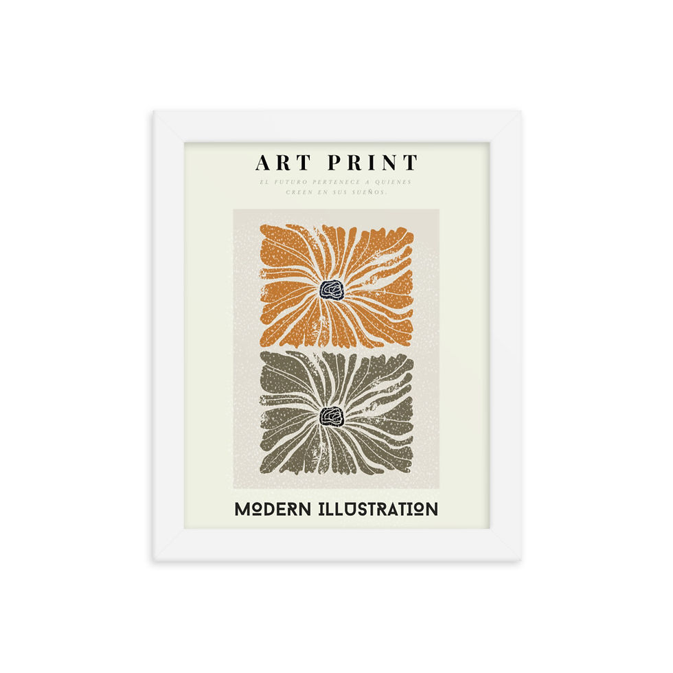 Thumbnail: Art Print Modern Ilustration Framed poster