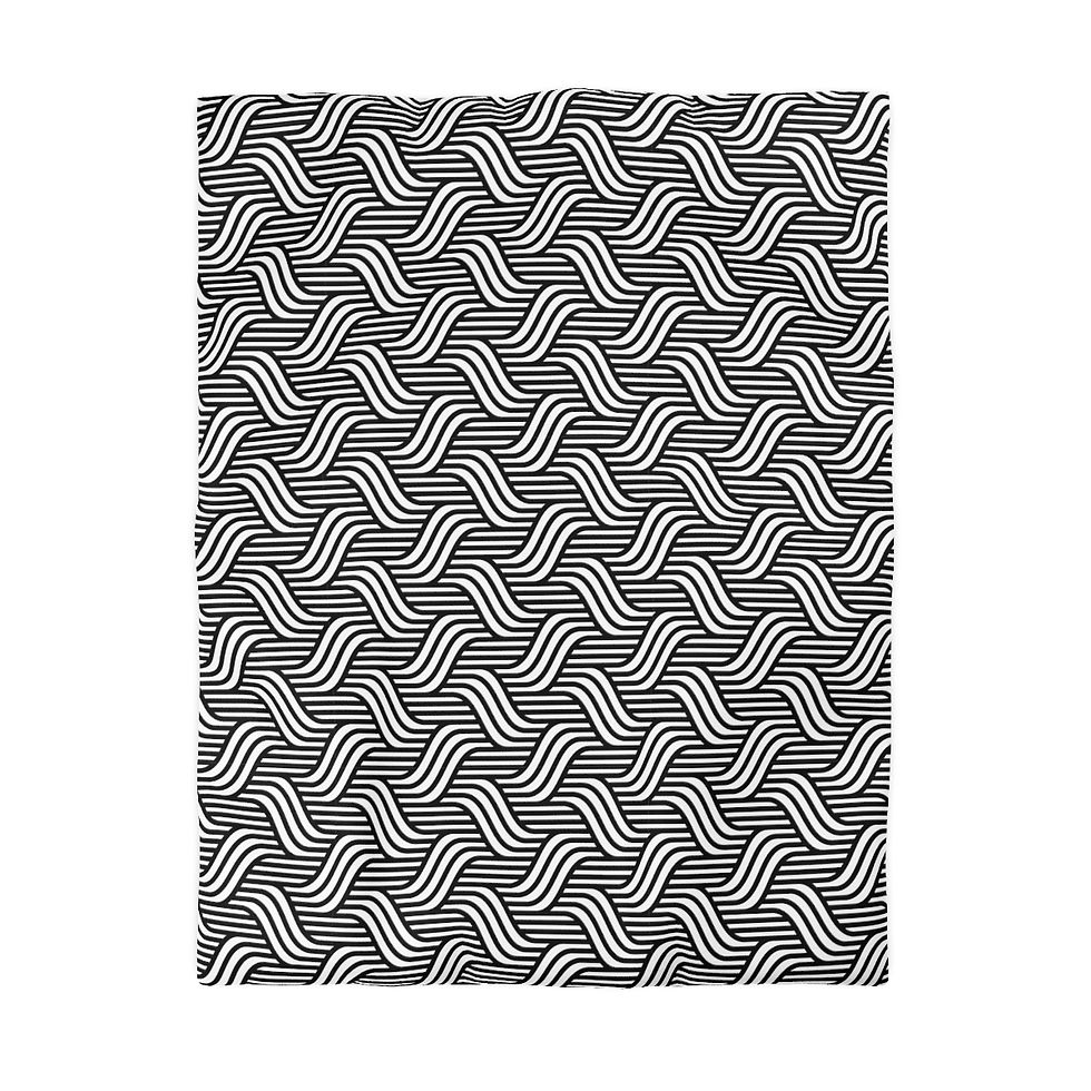 Thumbnail: Natural Lines Microfiber Duvet Cover