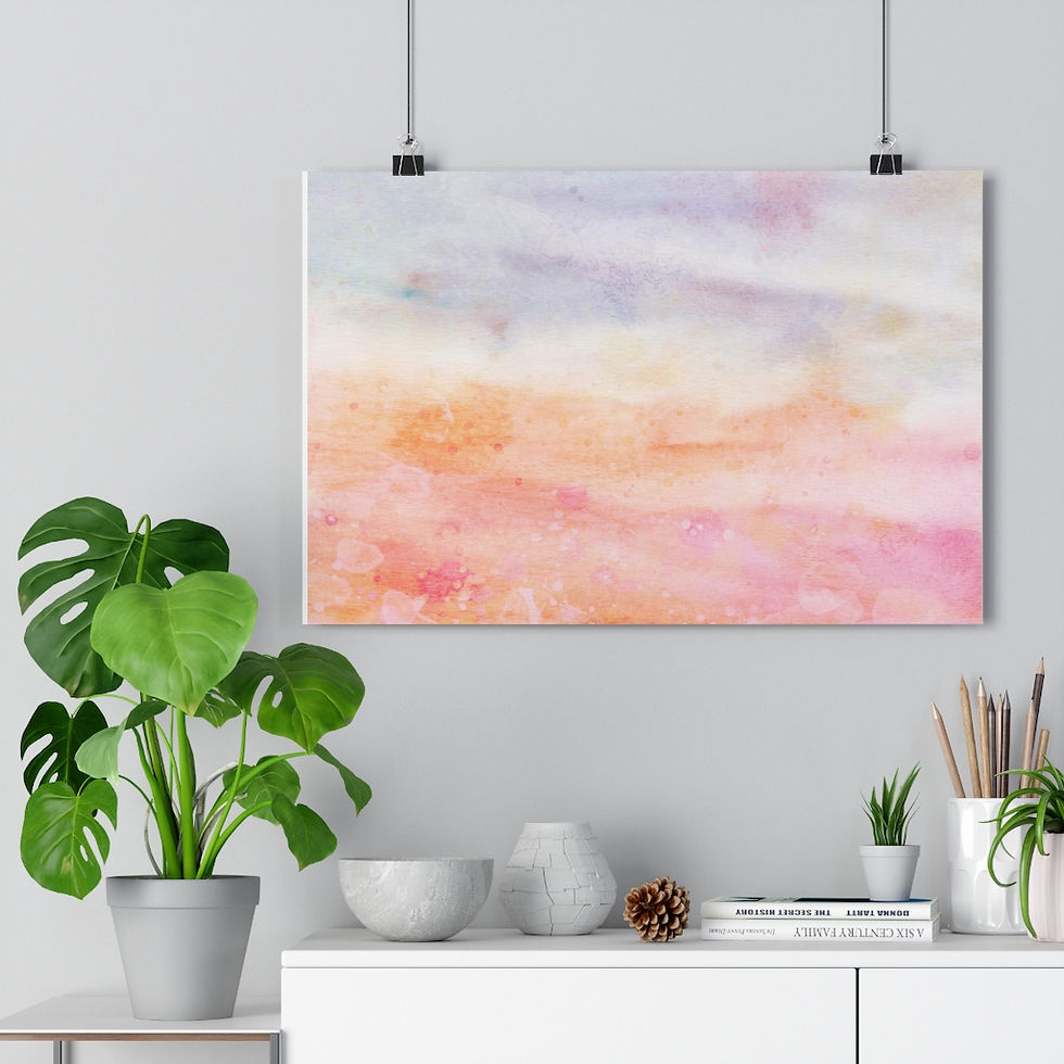 Thumbnail: Soft Pastels Watercolors Giclée Art Print 