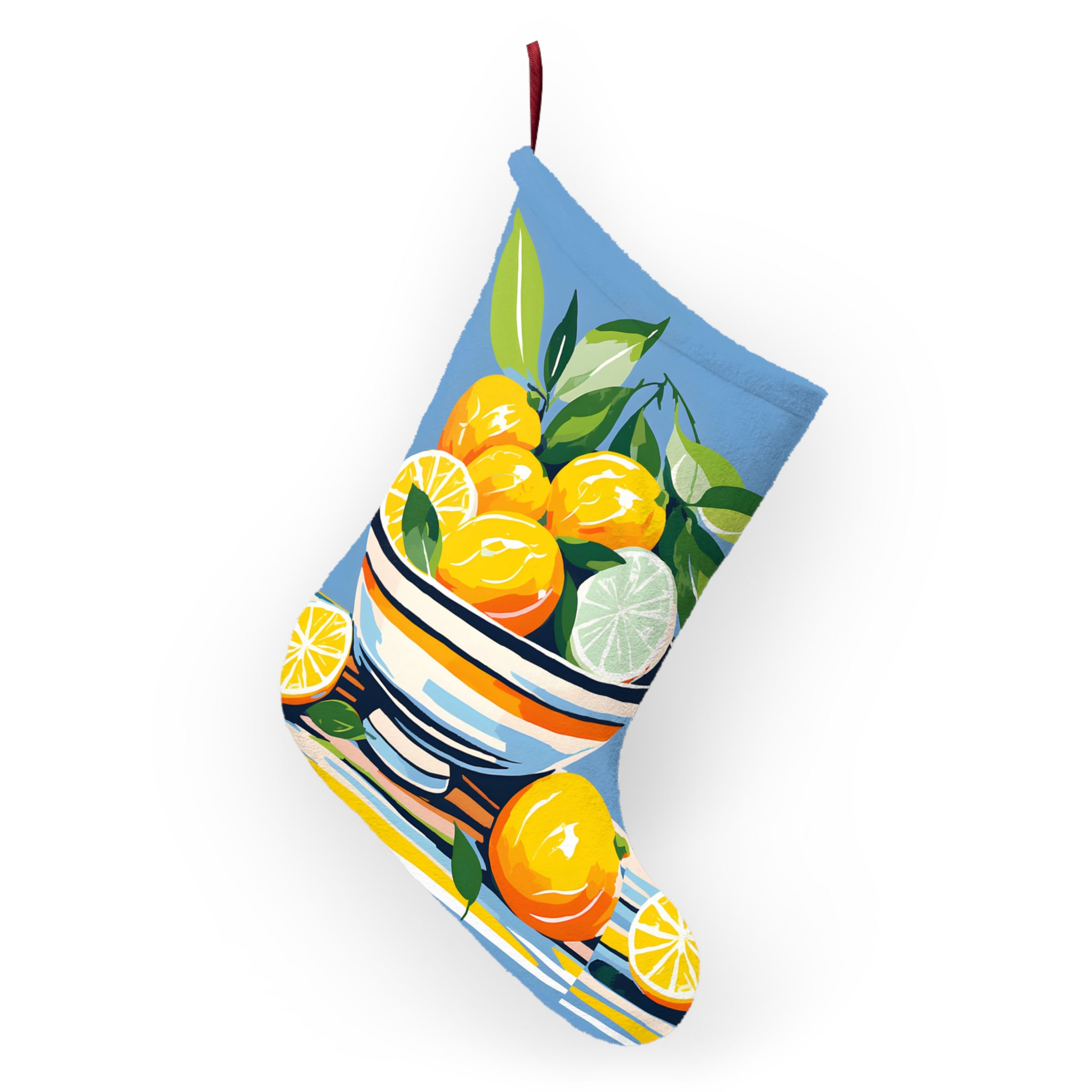 Bowl of Oranges Christmas Stockings