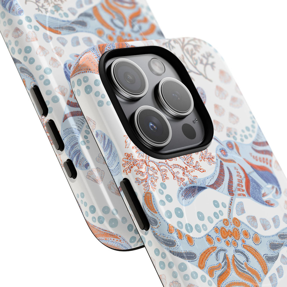 Thumbnail: Floral Coral Reef Tough Magnetic Phone Case