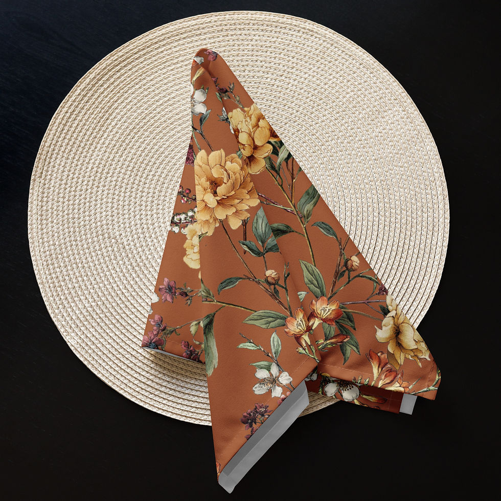Thumbnail: Vintage Peony Cloth napkin set