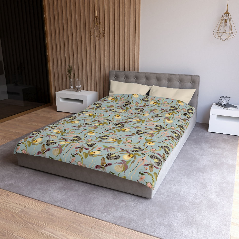 Thumbnail: Iris (Sage) Microfiber Duvet Cover