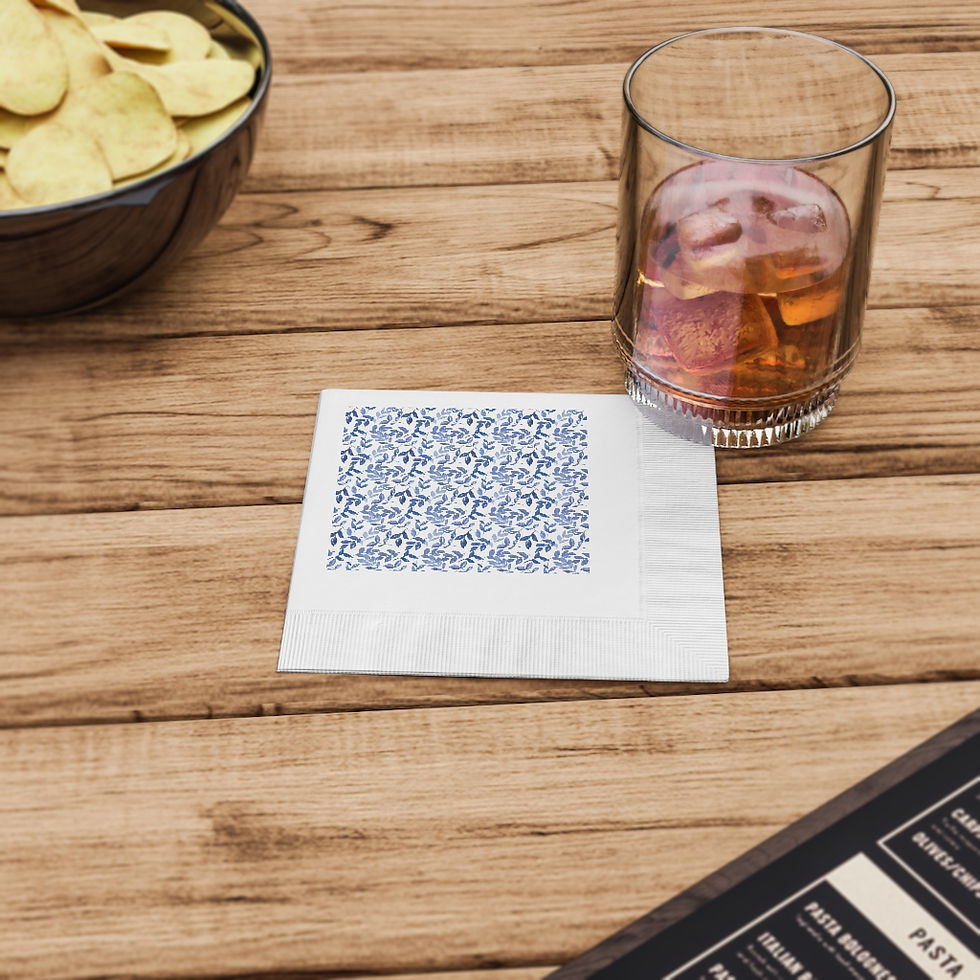 Thumbnail: Beatrice White Coined Disposable  Napkins