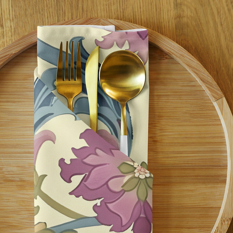 Thumbnail: Antique Vintage Cloth napkin set