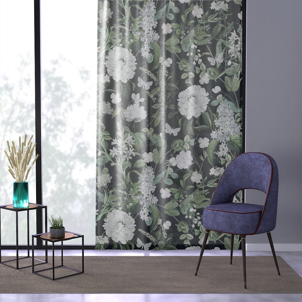 Thumbnail: Lush Green (Midnight) Window Curtain