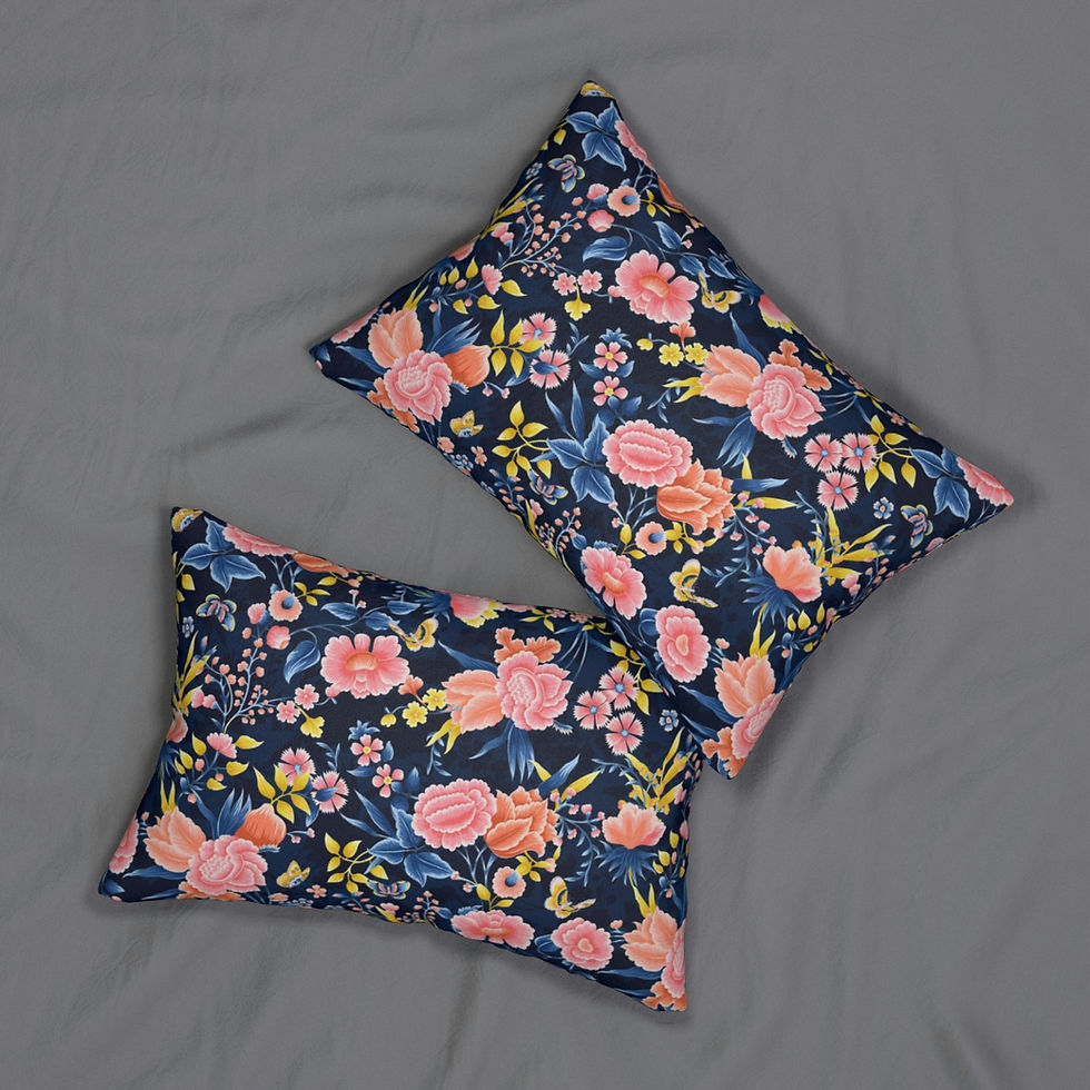 Thumbnail: Eastern Eden (N) Spun Polyester Lumbar Pillow