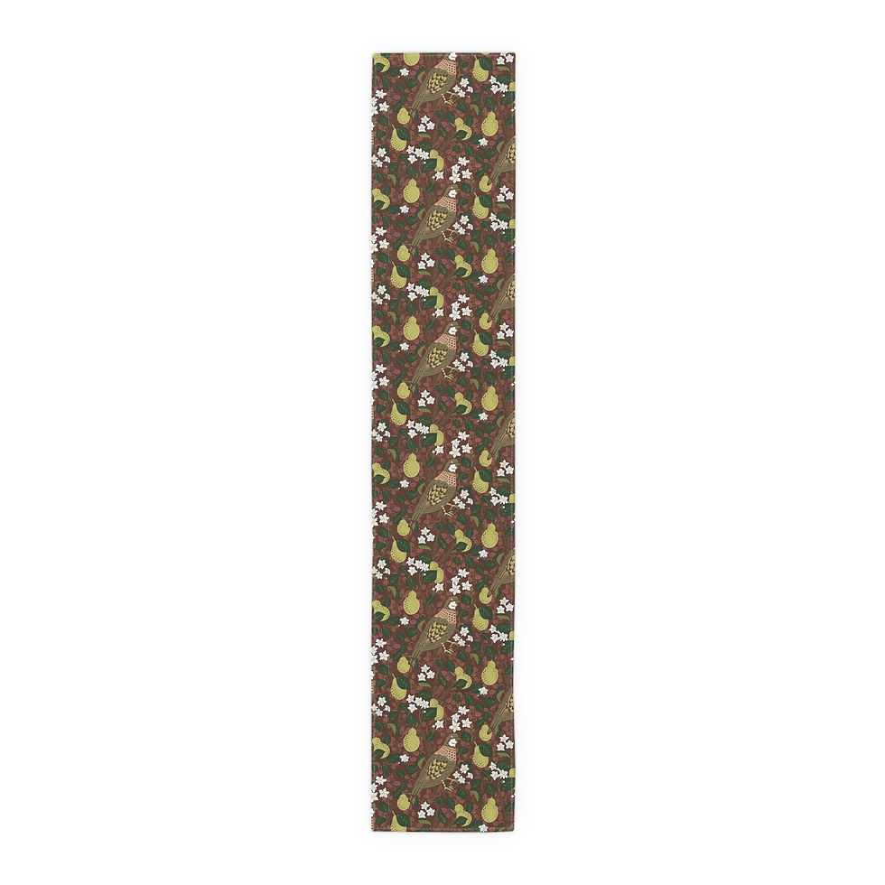 Thumbnail: Partridge in a Pear Tree Table Runner 
