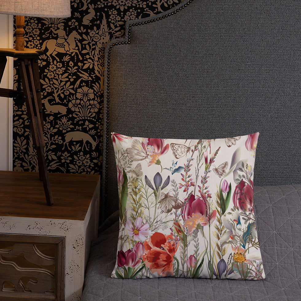 Thumbnail: Blooms for Spring Premium Pillow