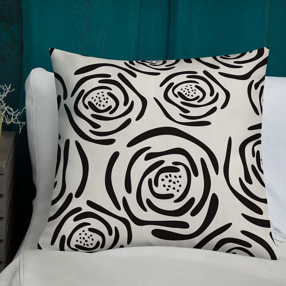 Thumbnail: Rose Natural Lines Premium Pillow