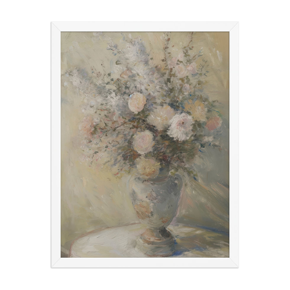 Thumbnail: Vase of Flowers Framed photo paper poster copy