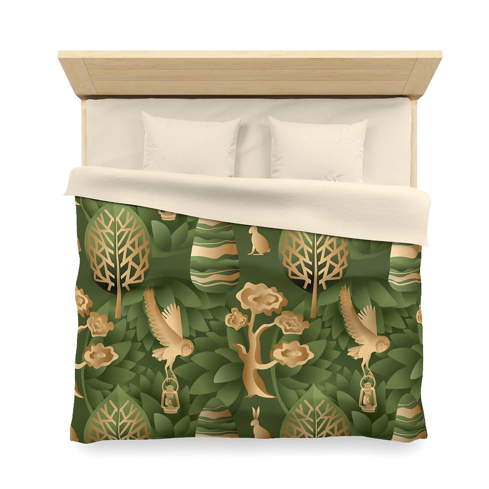Thumbnail: Magic Garden Microfiber Duvet Cover