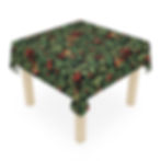 Thumbnail: Morris Christmas Festive Bird Print Tablecloth for Holiday Gatherings