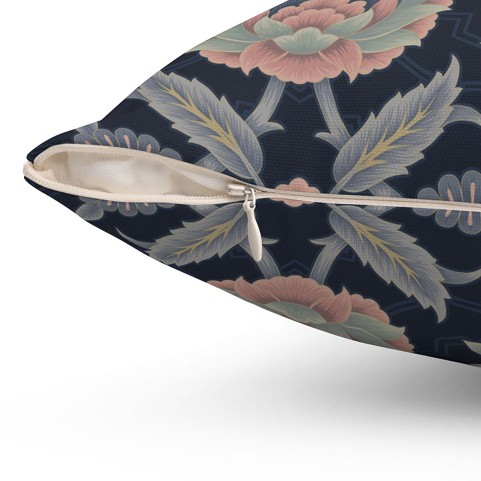 Thumbnail: Square Pillow - Mughasa (Midnight) Pillow Design
