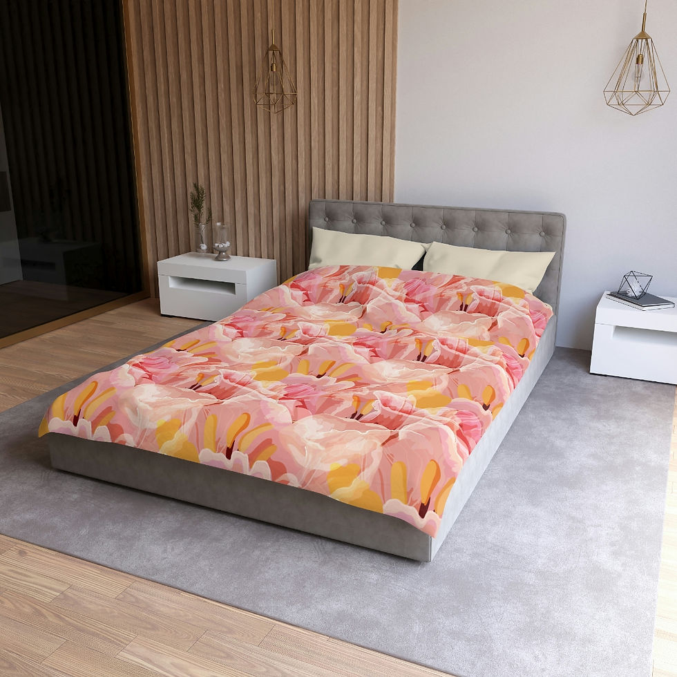 Thumbnail: Beautiful Watercolor Irises Microfiber Duvet Cover