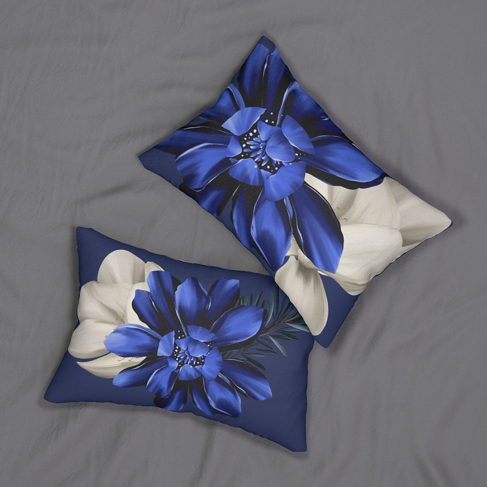 Thumbnail: Kiss of Spring Spun Polyester Lumbar Pillow