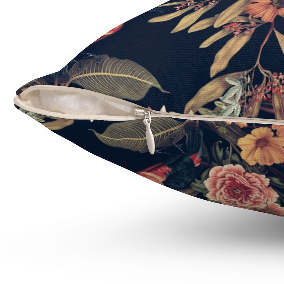 Thumbnail: Dark Garden Spun Polyester Square Pillow