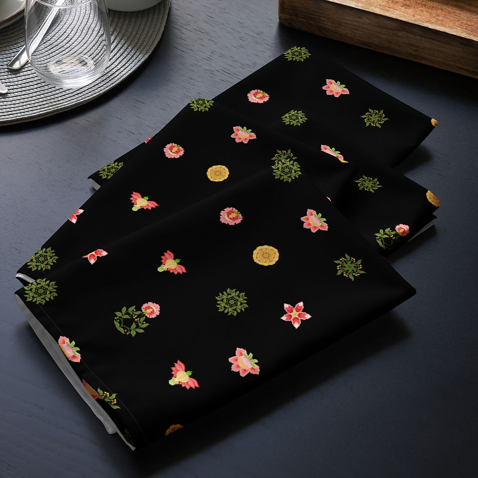 Thumbnail: Tree of Life Set India Cloth napkin set
