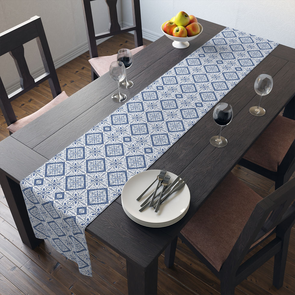 Thumbnail: Delft Table Runner – Elegant Dining Decor for Every Occasion