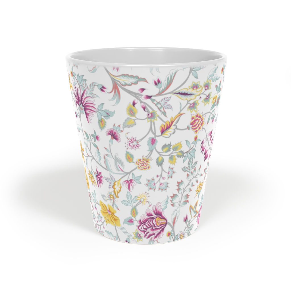 Calico Latte Mug, 12oz