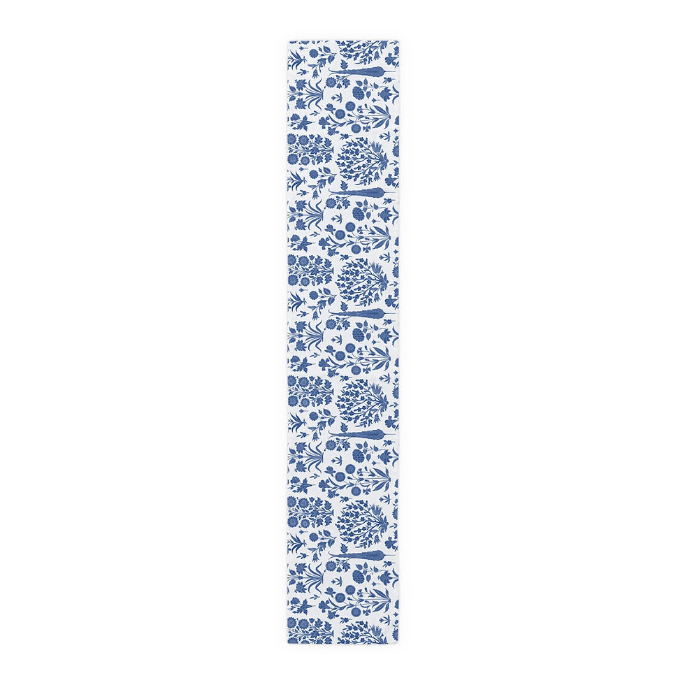 Thumbnail: Malabar Botanical Floral Table Runner - Elegant Cotton/Poly Home Decor