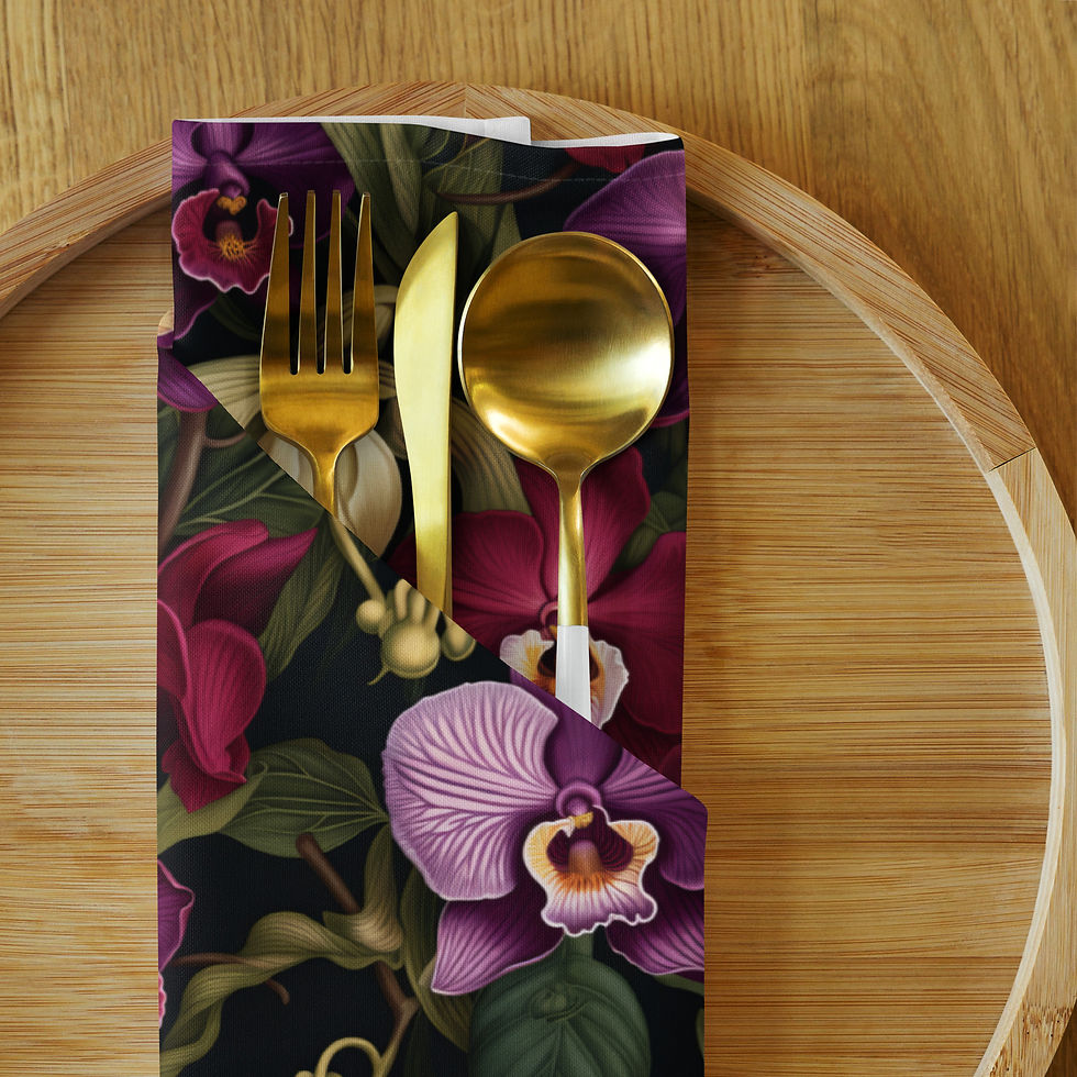 Thumbnail: Orchid Cloth napkin set