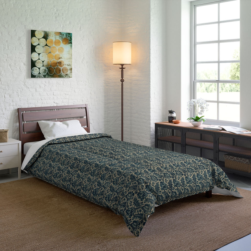Thumbnail: Elegant Morrris Patterned Comforter for Cozy Bedrooms