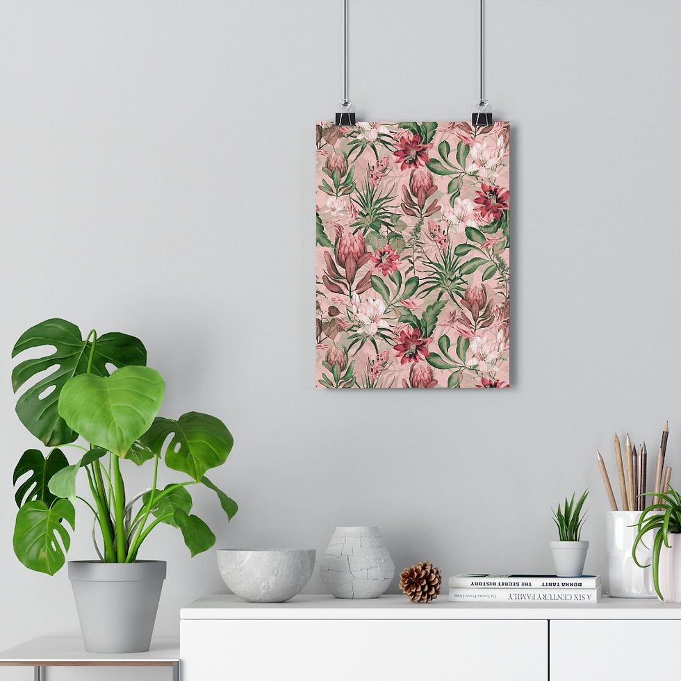 Thumbnail: Peach Tropics Giclée Art Print 