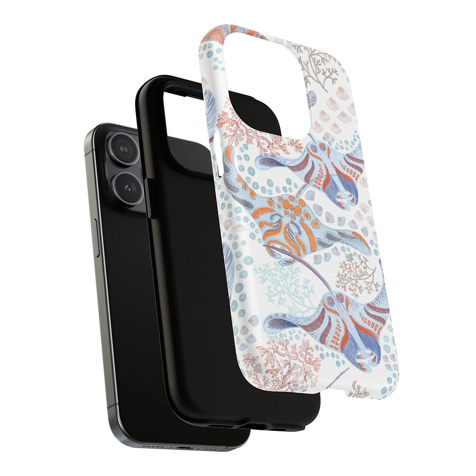 Thumbnail: Floral Coral Reef Tough Magnetic Phone Case