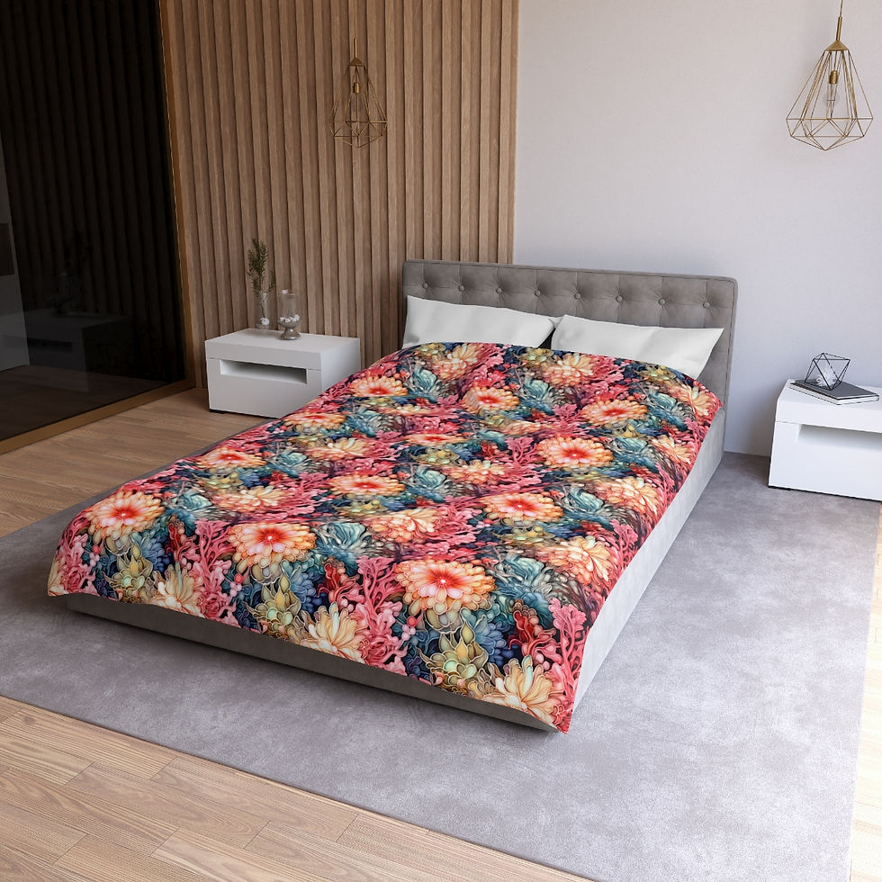 Thumbnail: Oceanic Colors Microfiber Duvet Cover