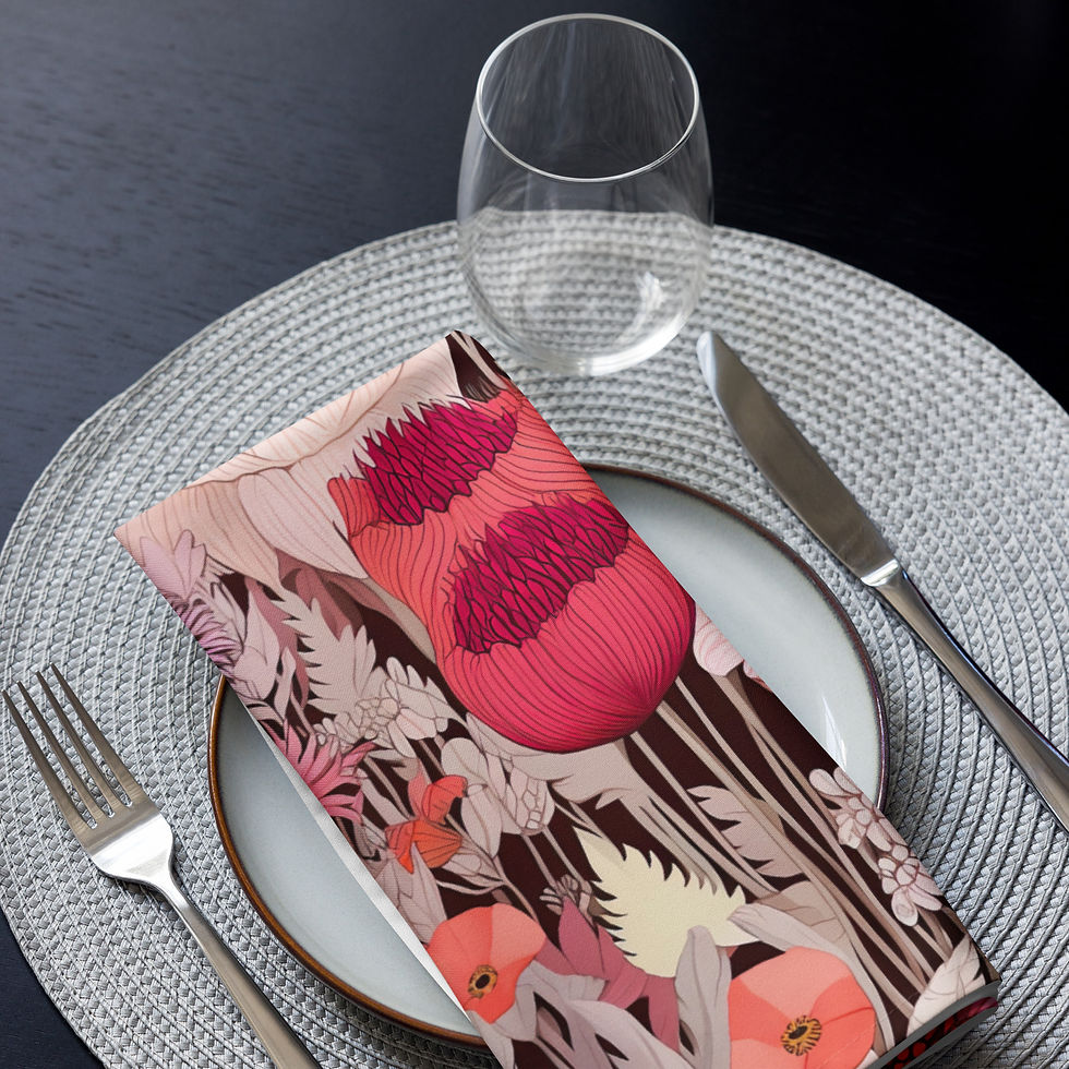 Thumbnail: Modern Garden Cloth napkin set