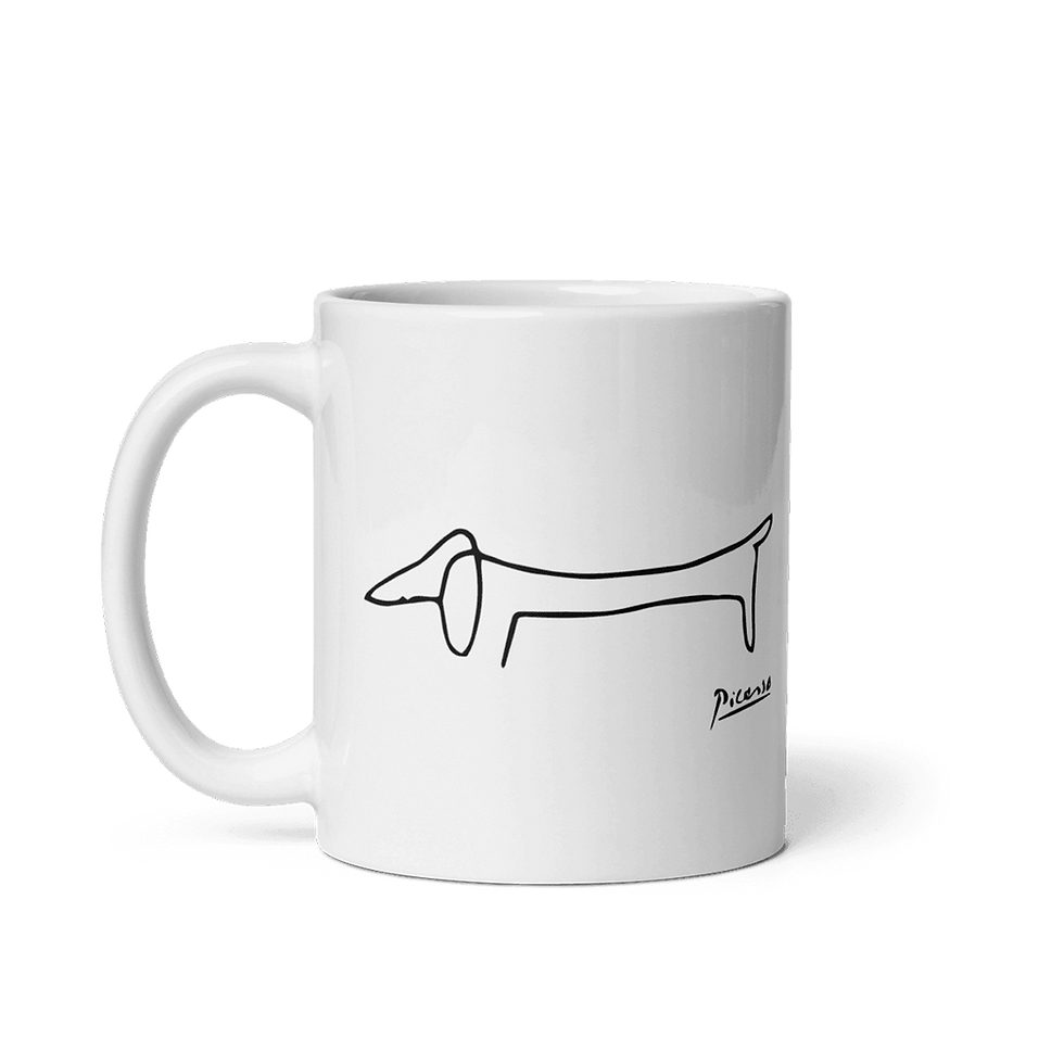 Pablo Picasso Dachshund Dog (Lump) Artwork Mug