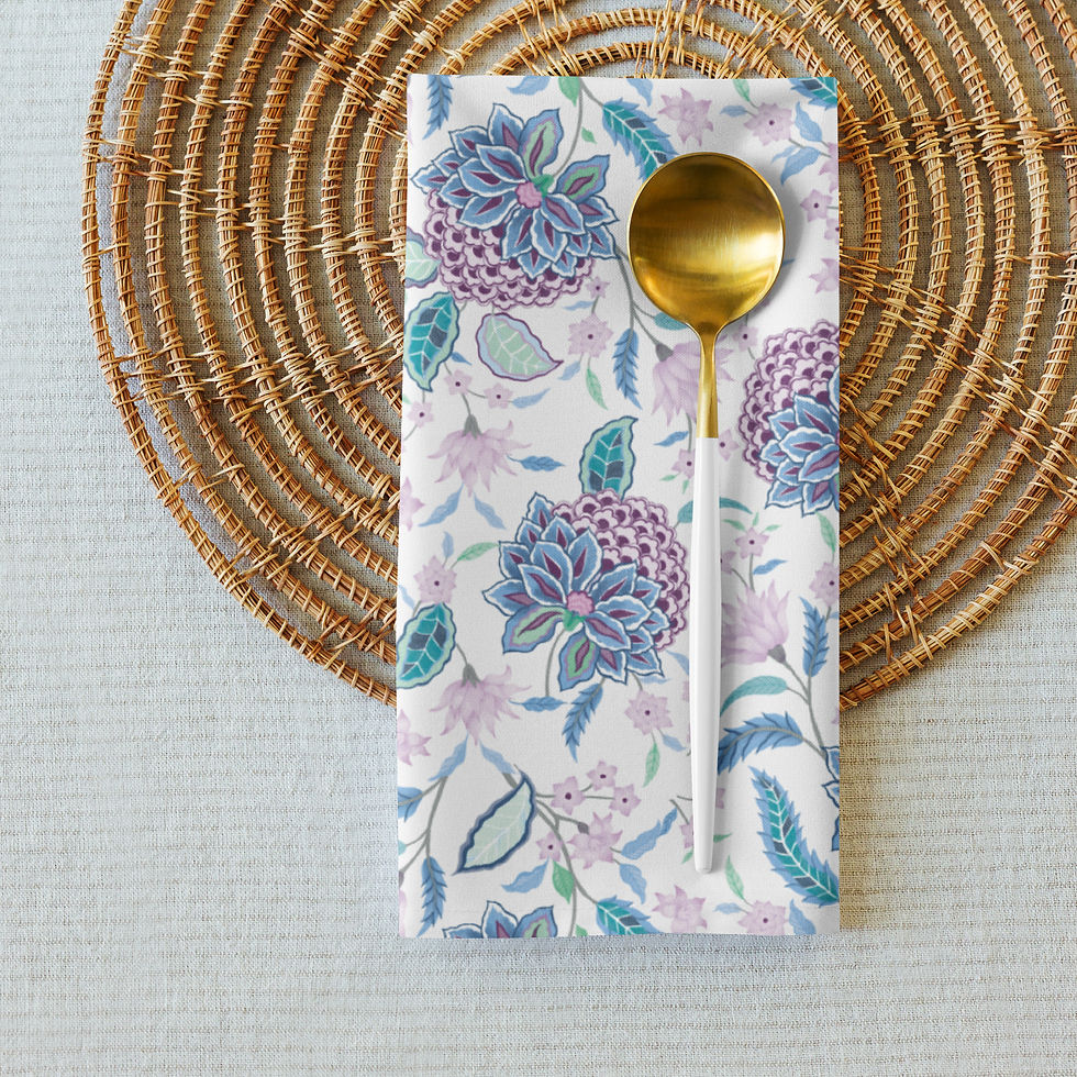 Thumbnail: Ava (Violet) Cloth napkin set