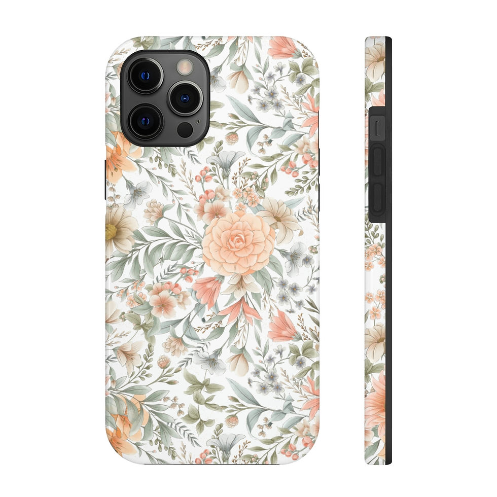 Thumbnail: Delicate FLoral Tough Phone Cases, Case-Mate